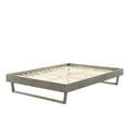 thumbnail image 3 of Platform Bed Frame, King Size, Wood, Grey Gray, Modern Contemporary Urban Design, Bedroom Master Guest Suite, 3 of 7