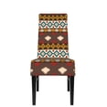 thumbnail image 2 of ZICANCN Vintage Ethnic Tribal Stripe Chair Protectors Seat Covers , Dining Chair Slipcovers 1 Piece for Dining Room Hotel Kitchen, 2 of 8