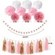 thumbnail image 5 of Juego de DECORACIONES para fiesta de cumpleaños LIUYMXG en oro rosa pancarta brillante de feliz cumpleaños, 5 of 5