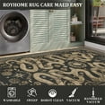 thumbnail image 5 of Hasoo 2x6 Washable Brown Runner Rug for Hallway Soft Floral Snake Kitchen Throw Mat Indoor Non Slip Carpet, 5 of 5