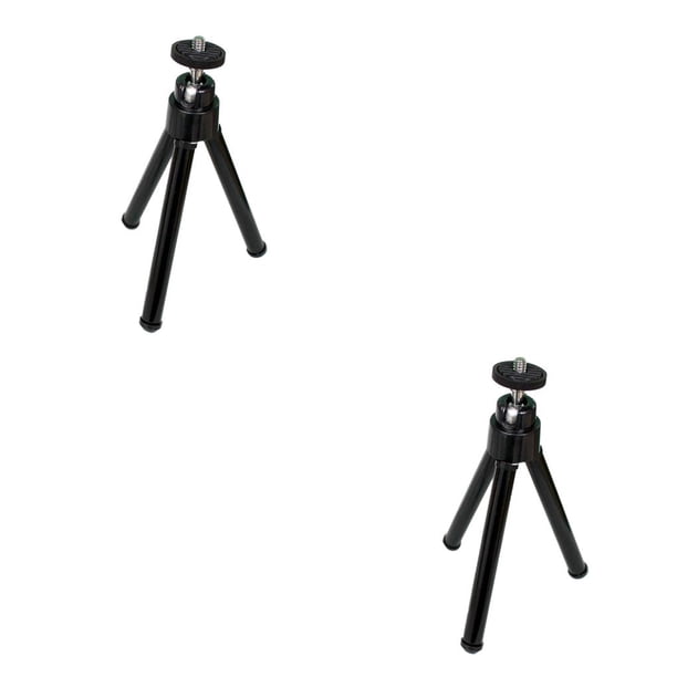 sweethay Soporte para trípode Selfie Soporte para teléfono Soporte para teléfono móvil con control remoto Bluetooth Soporte para trípode flexible Negro 2piezas
