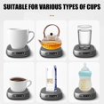 thumbnail image 2 of Cup Warmer for Desk Fastest Heating Coffee Mug Warmer 3 Speed Adjustment Heating Beverage Warmer for Desk Office White, 2 of 5