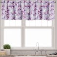 thumbnail image 3 of Ambesonne Nature Valance & Curtain, Watercolor Petal Flowers Art, 55"x24", White Pale Lavender, 3 of 7
