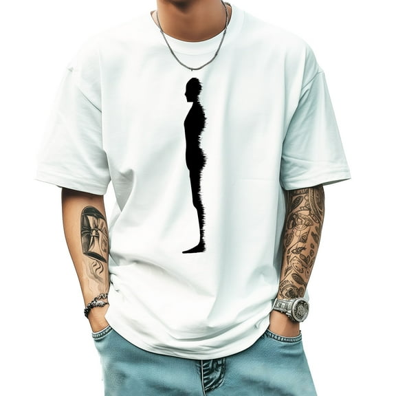 Graphic Tees for Men Summer New Print Casual Tee Fashion Trend Sports Shirt Select