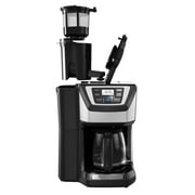 BLACK+DECKER 12-Cup Mill and Brew Programmable Coffee Maker with Built-in Grinder and Reusable Filter, CM5000B