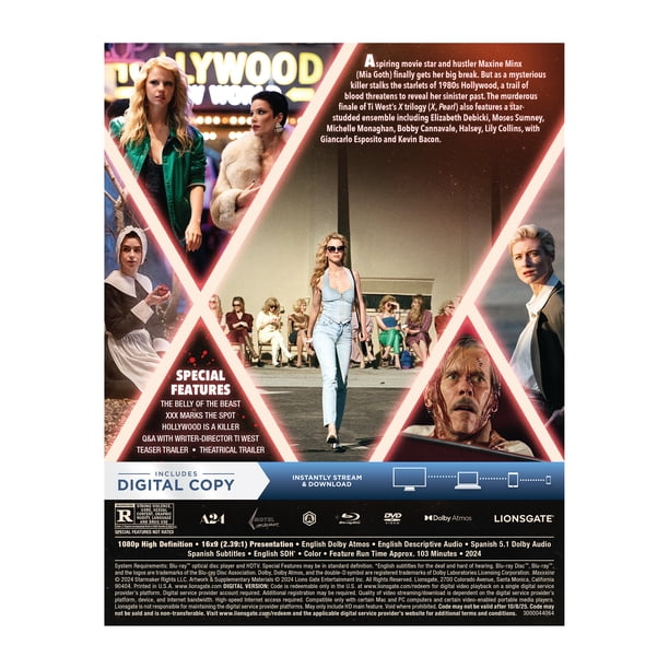 Maxxxine (Walmart Exclusive) (Blu-ray + DVD + Digital Copy