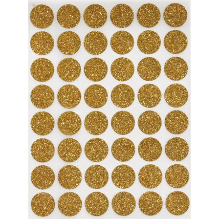 Royal Green Gold Sparkly Color Coding Labels 5/8inch Diameter (11/16) Dot Sparkly Stickers - Size 0.69 inch 17mm Glitter Round Stickers - 336 Pack