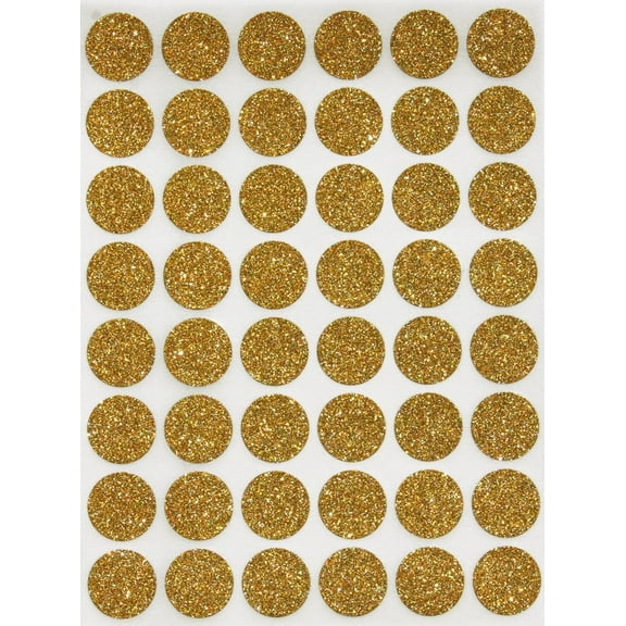 Royal Green Gold Sparkly Color Coding Labels 5/8inch Diameter (11/16) Dot Sparkly Stickers - Size 0.69 inch 17mm Glitter Round Stickers - 336 Pack