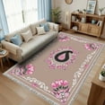 thumbnail image 3 of 1PC Floral Pattern Area Rug Local Carpet, Lightweight Washable Easy-to-Tidy Carpet Mat Festival Gift, Suitable for Living Room, Bedroom, Dining Room, Bathroom, Office, Room Accessones, 3 of 8