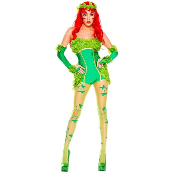Music Legs Women's Adult Women's Provocative Toxic Villain Costume