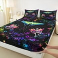thumbnail image 3 of Castle Fairy Boys Girls Animal Flying Moth 4 Pieces Queen Sheet Sets,Gothic Abstract Skeleton Ultra Soft Flat Sheet,Bohemian Gradient Ombre Queen Fitted Sheet,Luxury Bedroom Decor, 3 of 7