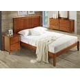 thumbnail image 5 of Pemberly Row Contemporary Solid Wood Full Panel Platform Bed in Cherry, 5 of 5