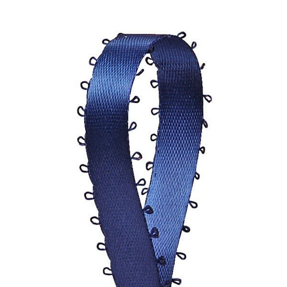 3/16" Double Face Satin Picot Ribbon Feather Edge 50 Yds-Royal Blue