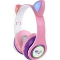 thumbnail image 2 of Singing Machine SMK302PP Kids Bluetooth Headphones Pink [New ] Bluetooth, 2 of 4