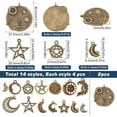 thumbnail image 2 of 1 Box 58Pcs 15 Styles Celestial Charms Star Moon Charms Crescent Stars Bulk Antique Bronze Retro Witch Magic Charm for Jewelry Making Charms Supplies DIY Necklace Bracelet Earrings Adult, 2 of 6
