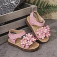 thumbnail image 6 of TOWED22 Toddler Girls Sandals Little Girl Summer Flat Sandal Baby Open Toe Outdoor Beach Holiday Dress Shoes Pink,7, 6 of 6