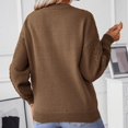 thumbnail image 6 of RYDCOT Womens Sweaters 2024 Fall Winter Cable Knit Long-Sleeve Crewneck Sweater Classic-Fit Chunky Cozy Jumpers Tops Loose Casual Sweaters Sale, 6 of 9