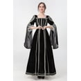 thumbnail image 3 of Vestido de corte vintage europeo para mujer, disfraz de bruja, vestido de actuación en escenario, 3 of 5