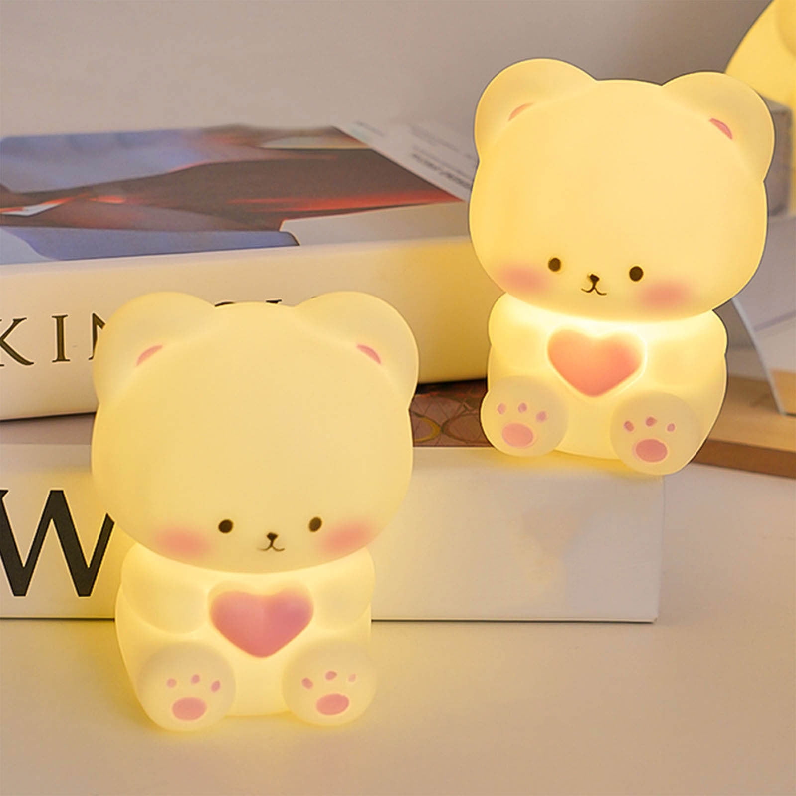 Stijggn Night Light for K*ids Christmas Decor Cute Night Light Touch Night Light for K*ids G-irls Bo-ys