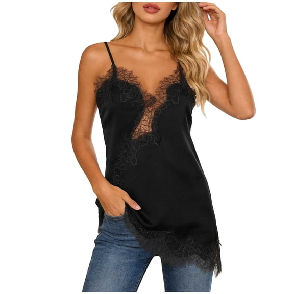 NIEWTR Women Summer Fashion Tops Printed V Neck Sleeveless Shirts Casual Loose Comfortable Camisole Tops Womens Tank Summer Tank (L,A152-Black)