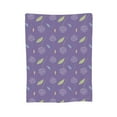 thumbnail image 7 of DouZhe Ultra-Soft Micro Fleece Lightweight Flannel Bed Blanket, Violet Floral Lavender Print Cozy Warm Throw Blankets, 60"x50", 7 of 7