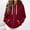 Wine hooded zip up jacket women a1, variant on thefmos Women's Casual Zip Up Hoodie Sweatshirt Solid Color Long Sleeve Drawstring Hooded Jacket Fall Winter Outfit, Black S