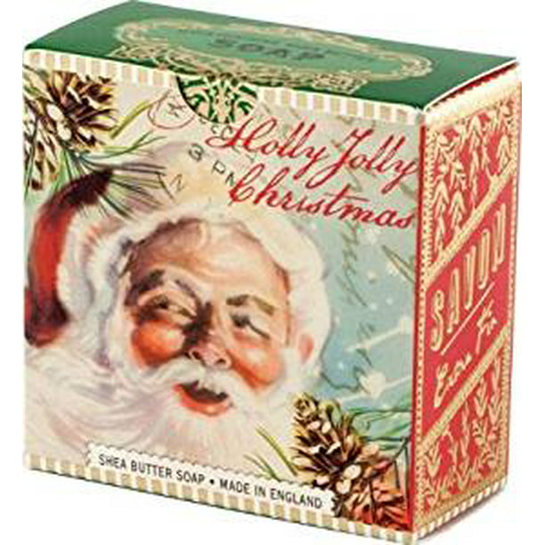 Michel Design Works Holly Jolly Christmas Small Shea Butter 3.5 Ounce Made  in England Winter Floral SOAM509