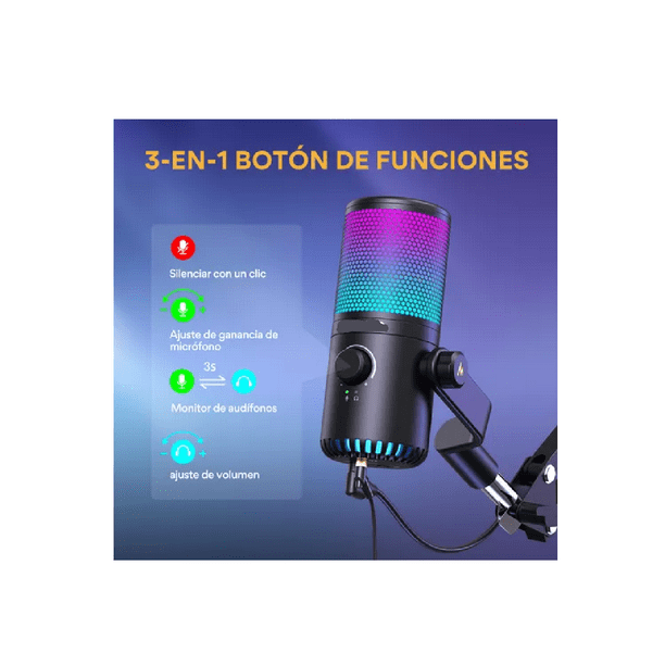 Microfono Gaming MAONO XLR USB Micru00f3fono Para Gamer