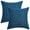 Dark Blue, variant on 2Pcs Thanksgiving Pillow Covers Solid Color 18x18 Inch for Fall Decorations Rustic Linen Decorative Square Throw Pillow Covers for Sofa Couch Farmhouse Home Decoration