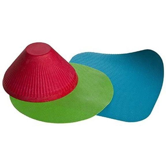Jar Grips Multi-Purpose Lid Openers, Set of 3, ​Manual Rubber Anti-Skid Round Gripper Pad Bottle Cap Kitchen Jar Opener