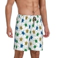 thumbnail image 2 of Sikiie Cute Turtle Mens Pajama Shorts, Lightweight Lounge Pant with Pockets Soft Sleep Pj Shorts for Men, 2 of 6