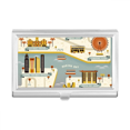 thumbnail image 1 of Vintage Singapore Landmark Business Card Holder Case Pocket Box Wallet, 1 of 3