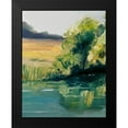 thumbnail image 2 of Boho Hue Studio 15x18 Black Modern Framed Museum Art Print Titled - Landscape Along a River, 2 of 5