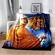 thumbnail image 3 of Manta ligera con estampado de La Bella y la Bestia para sala de estar, dormitorio, habitación de los niños, cálida, regalo de Navidad, 3 of 5