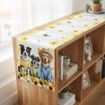 thumbnail image 6 of Table Runners 120 Inches Long Dress Scarves, Spring Dog Farmhouse Coffee/Dining/Kitchen Table Runner for Living Room, Sunflower Daisy Botanical Yellow Ombre 13x120 Inch, 6 of 9