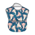 thumbnail image 2 of Hirioo Cute Salamander for Baby Waterproof Pocket Bib Adjustable Closed for Babies Toddlers with Large Pocket 6-24Months, 2 of 8