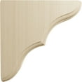 thumbnail image 3 of Ekena Millwork 1 3/4"W x 5 1/2"D x 5 1/2"H Stratford Wood Bracket, Rubberwood, 3 of 4