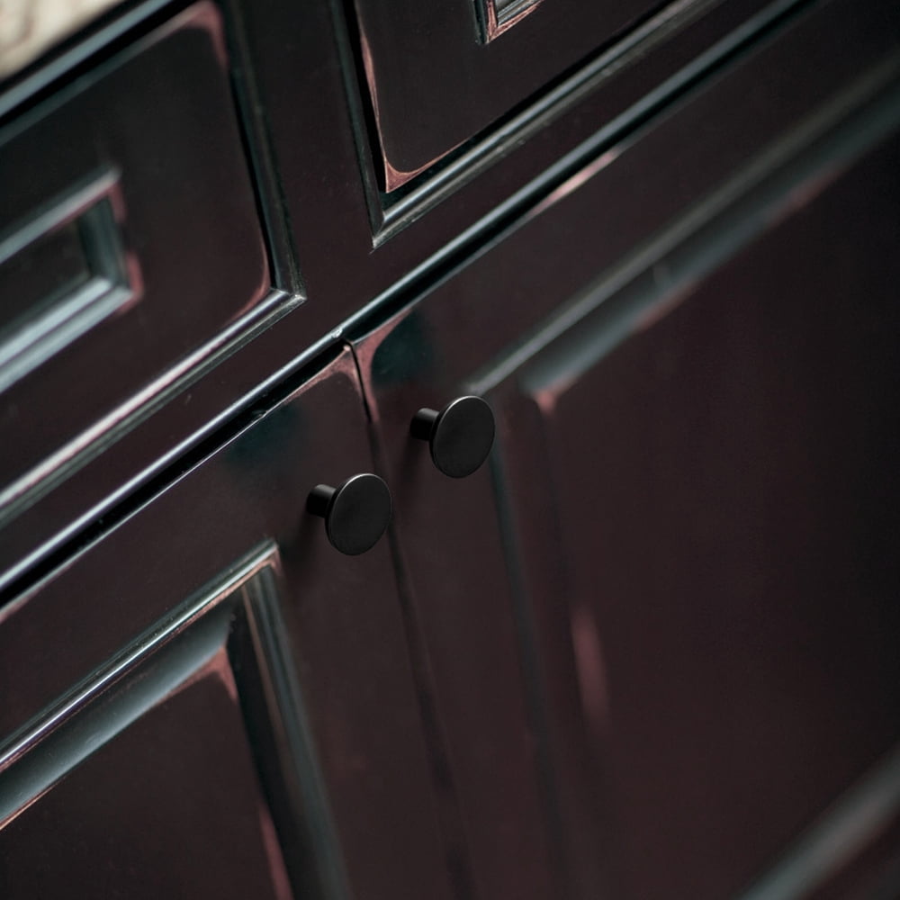 Goo-Ki 12 Pack Matte Black Cabinet Drawer Knobs, Zinc Alloy Cabinet Handles Hardware for Dresser,Wardrobe,Cupboard (2057)