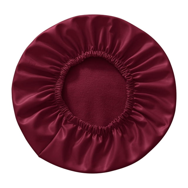 Taburete redondo Zulema Funda para silla Protector de silla Funda de cojín de asiento redondo Rojo