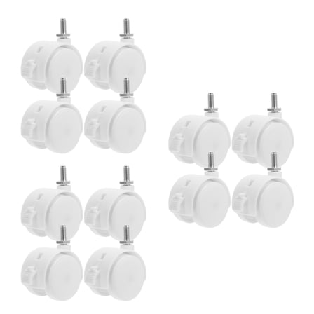 MLINS 12 pcs  Rolling Chair Wheels Replacement Gaming Chair Wheels Locking Chair Casters Caster Replacement Wheel Wheels For Furniture Chair Wheels Casters For Wire Shelving