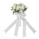 thumbnail image 4 of Ramos de boda ramo de flores artificiales de seda para novia, boda, fiesta e iglesia, color blanco, 4 of 10