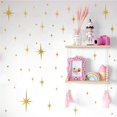thumbnail image 4 of Star Wall Stickers Girls Room Wall Decals (116pcs) Sparkle Wall Sticker Stick and Peel Stars Stickers-6 Sizes, 4 of 4