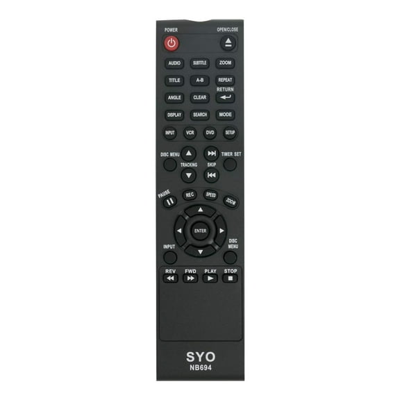SANYO NB694 Remote control for SANYO DVD VCR Combo Player FWDV225F, Black