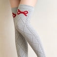 thumbnail image 3 of StSilkitty Over the Knee Socks for Girls Cute Bowknot Lightweight Soft Knit Socks School Uniform Socks Size 3-13, 3 of 5