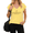 Yellow, variant on UNISHE Women Dove Graphic V-Neck Tee Spiritual Religious Short Sleeve