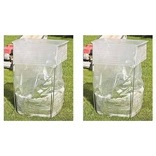  Bag Butler® Lawn and Leaf Trash Bag Holder Holds 30-42 Gallon  Bags Open For Easy Filling. No Assembly Required. Made in U.S.A. : Health &  Household