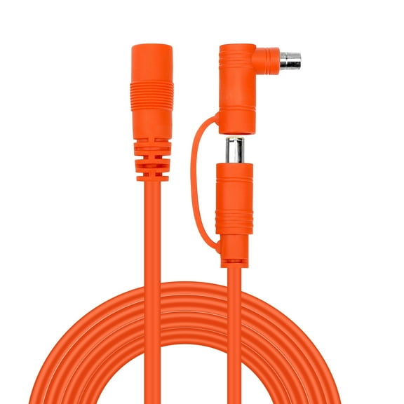 PGENDAR 3M 8mm Extension Cable 14AWG for Solar Generators,DC7909 Solar Panel Cable Cord Female to Male with DC8020 Power Male Adapter Right Angle for GZ Yeti,Aker,ackery Portable Power Station