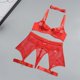 thumbnail image 4 of Conjunto de ropa interior, conjunto de lencería de poliéster para mujer, Valentín, nocturnas - XL rojo BLESIY Ropa interior de mujer, 4 of 8