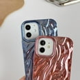 thumbnail image 4 of for iPhone 12 Case,Pleated Water Ripple Chrome Wave Pattern Soft Compatible with iPhone Case (Pink,iPhone 12), 4 of 7