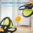 thumbnail image 2 of ABPETE flyball beach game,Racket-Pocket Catch Game, Racket Pocket, Toss and Catch Ball Game, Toss and Catch Ball Set,Throw Catch Ball Game(2 beats and 4 balls), 2 of 8